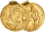 A gold medallion of Constans ©Bundesbank