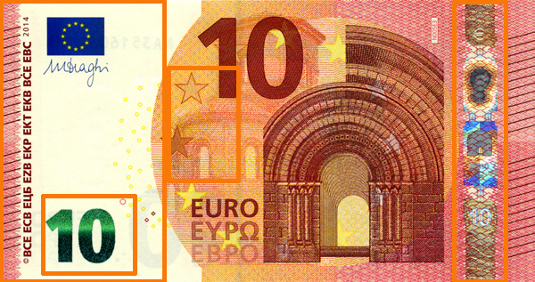 10 euro banknote Europa series - front side