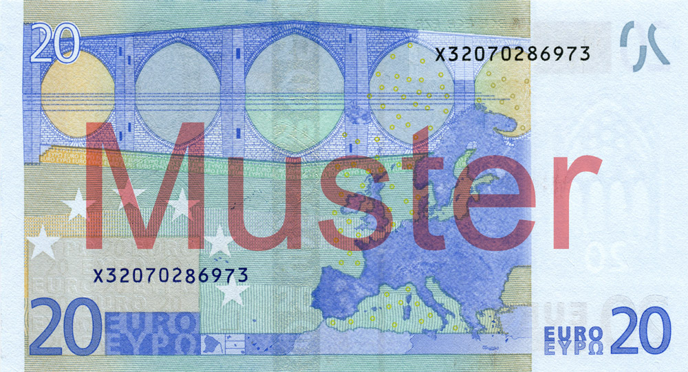 20-Euro-Banknote  Deutsche Bundesbank