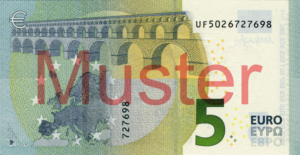 5-Euro-Banknote  Deutsche Bundesbank