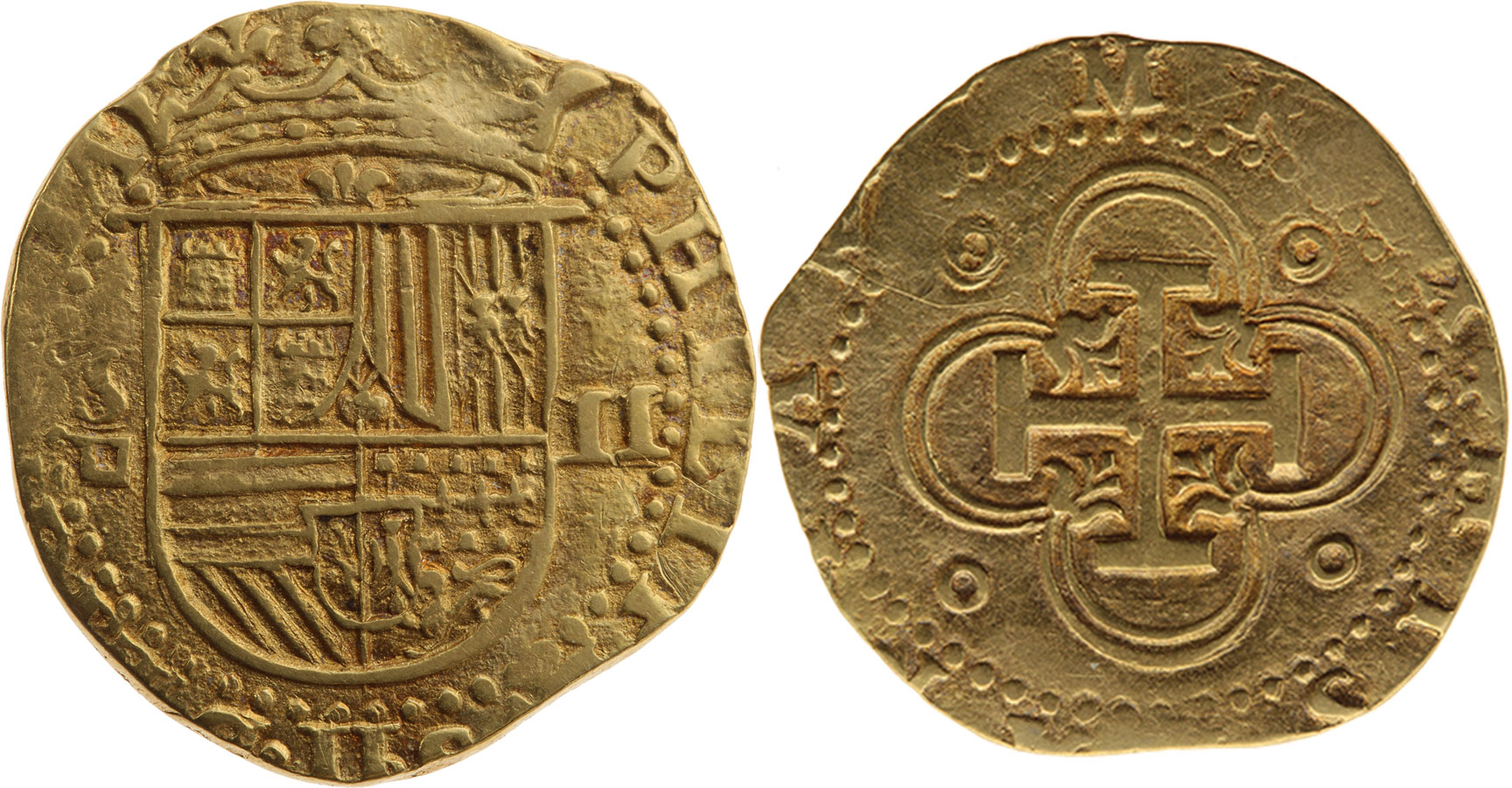 Königreich Spanien, Philipp II. 2 Escudos (Doblon) o.J. (1556-1598)