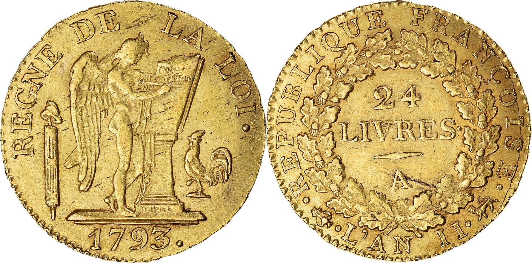 Die 24-Livres-Münze Frankreichs ©Bundesbank