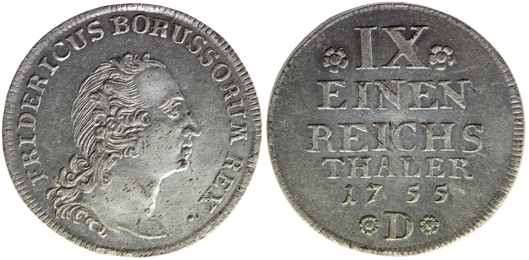 Preußen, Königreich, 1/9 Taler, 1755
