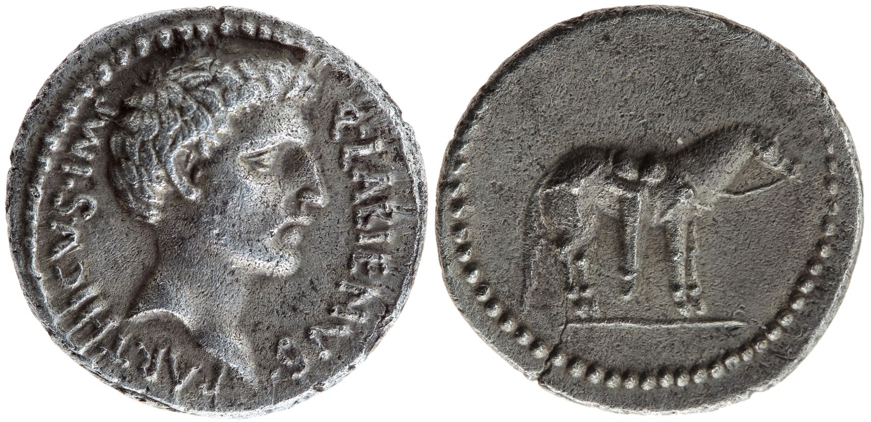 Denar of Quintus Labienus Parthicus, 40 BC