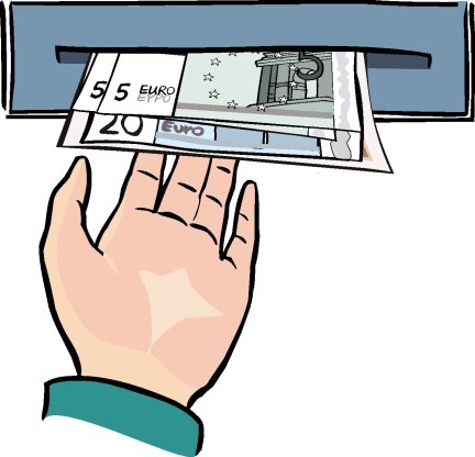 Money coming out of the cash machine ©Reinhild Kassing