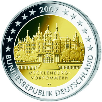 German 2 Euro commemorative coin "Mecklenburg-West Pomerania"