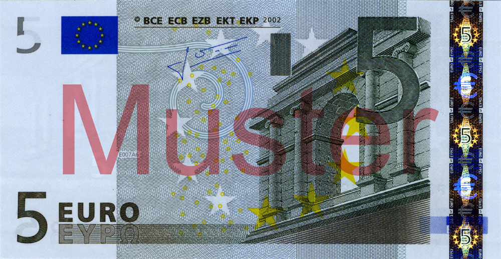 One Five Euro Bill. 5 Euro Banknote. the Euro is the Official Currency of  the European Union Stock Photo - Image of profit, economic: 253887576