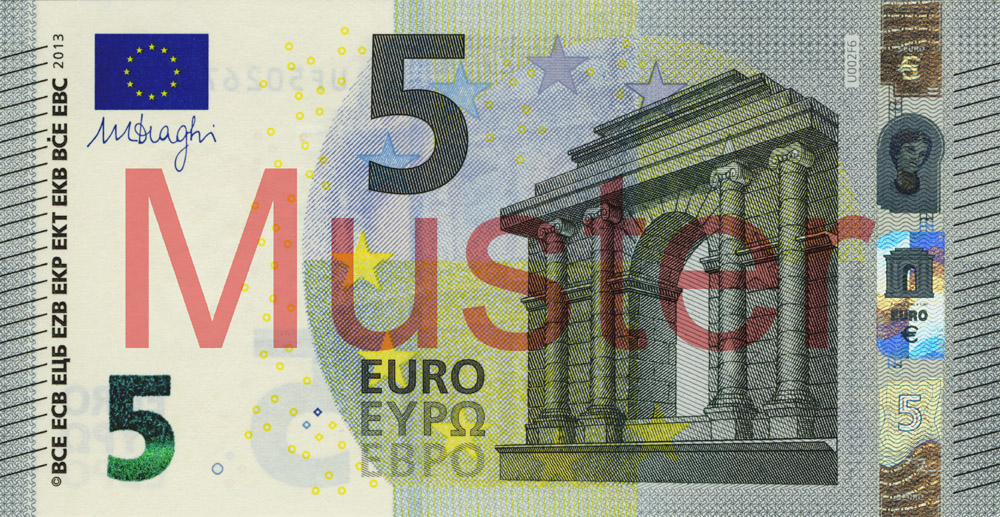 5 Euro banknote(First series)