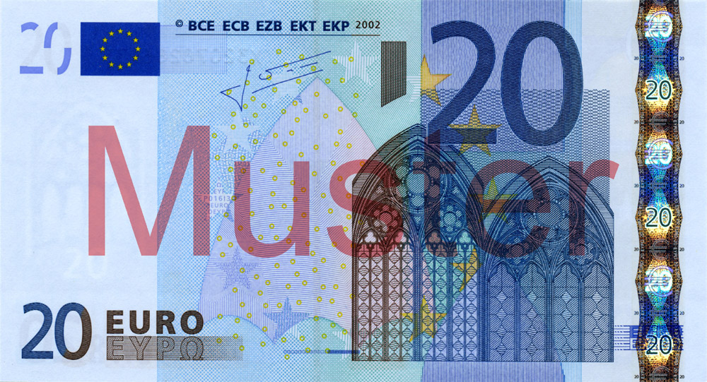 20-Euro-Banknote  Deutsche Bundesbank