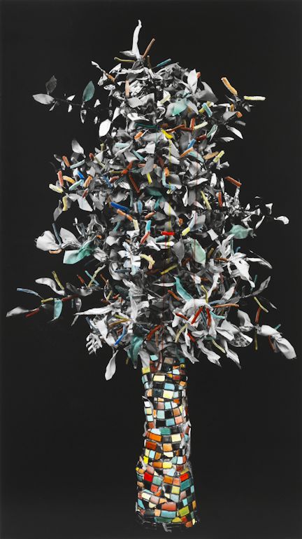 Helen Feifel, Untitled 1, 2015, Übermalte Fotografie ©Kadel Willborn, Düsseldorf