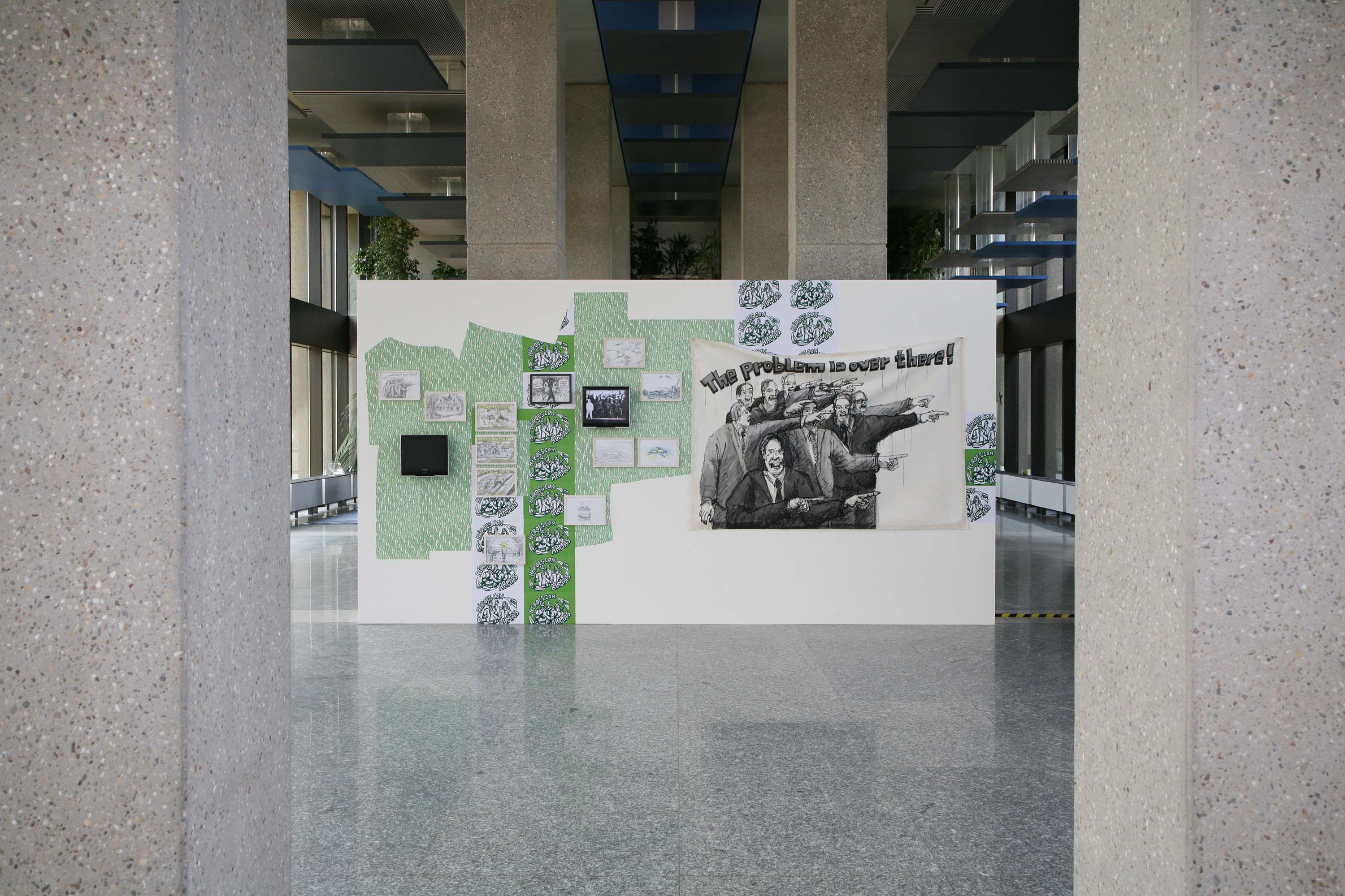 Barbara Hlali, Installationsansicht Deutsche Bundesbank Frankfurt, 2009 ©Barbara Hlali
