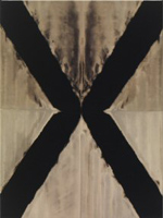 Anja Schwörer, Ohne Titel, 2011, Gebleichte Leinwand, 88 x 66 cm ©Anja Schwörer