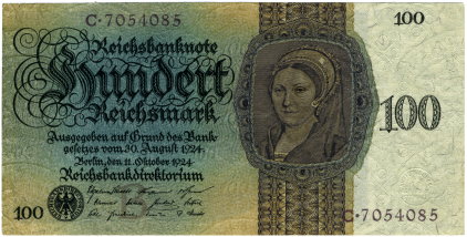 100 Reichsmark - 1924 - Vorderseite