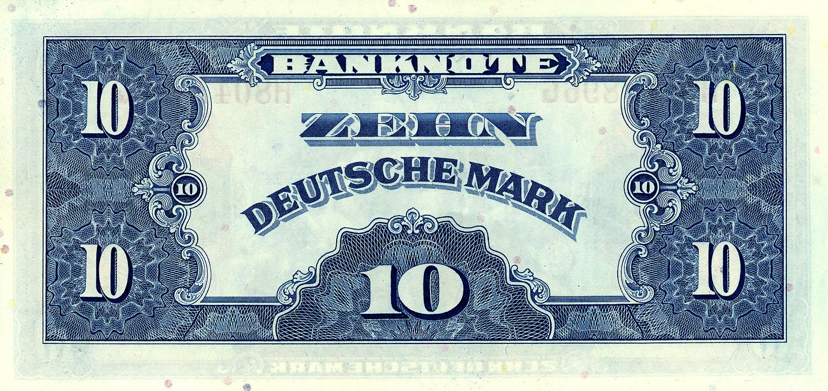 10 Deutsche Mark (1948) - Rückseite