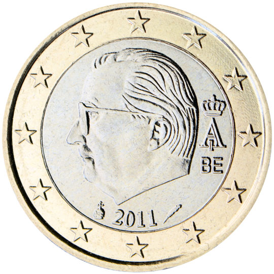 Nationale Rückseite der 1-Euro-Umlaufmünze in Belgien - 3. Serie