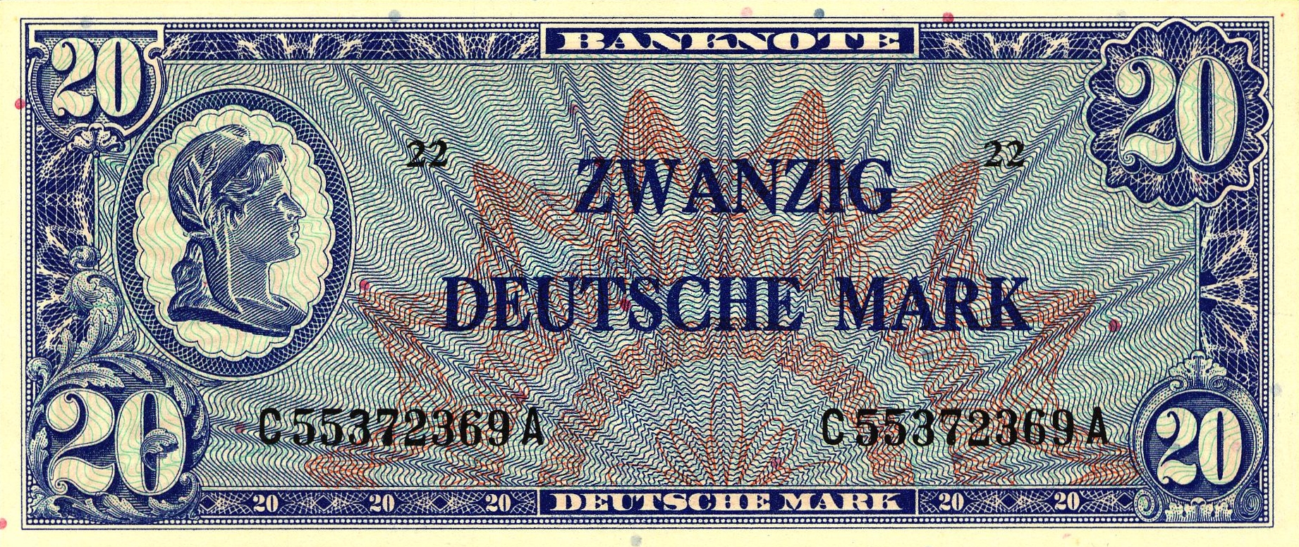 Banknoten Bank Deutscher Lander 2 Serie Deutsche Bundesbank
