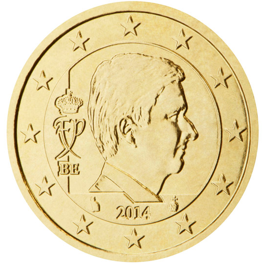 Nationale Rückseite der 50-Euro-Umlaufmünze in Belgien - 3. Serie