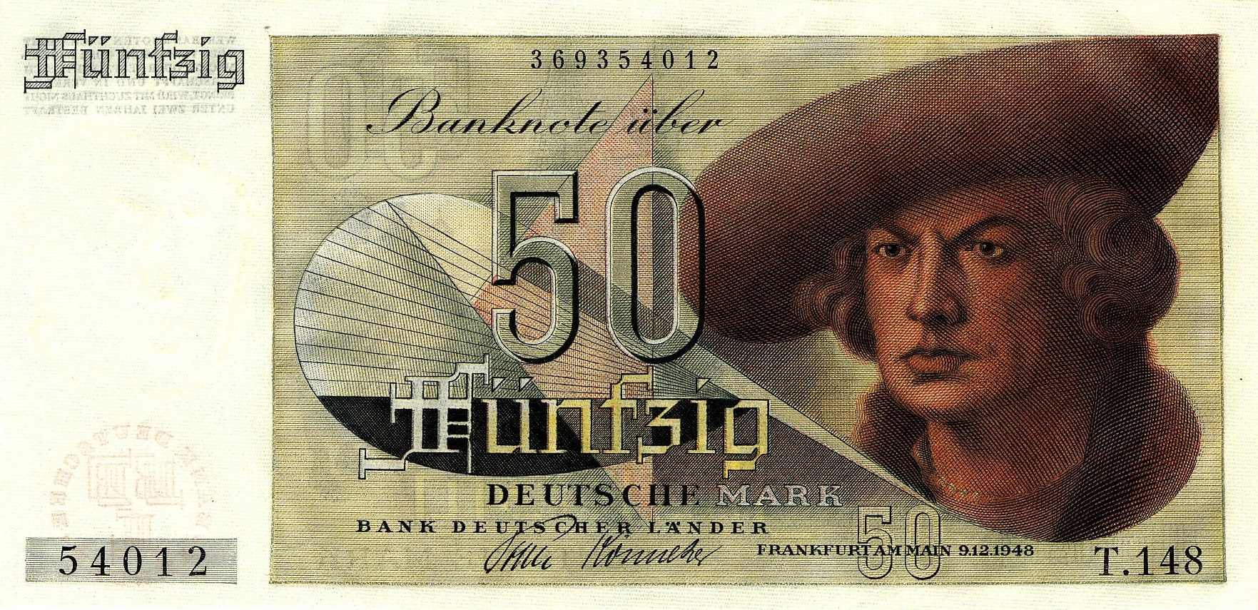 50 Deutsche Mark (1948) - Vorderseite