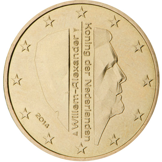 Nationale Rückseite der 50-Cent-Umlaufmünze in Niederlande, 2. Serie