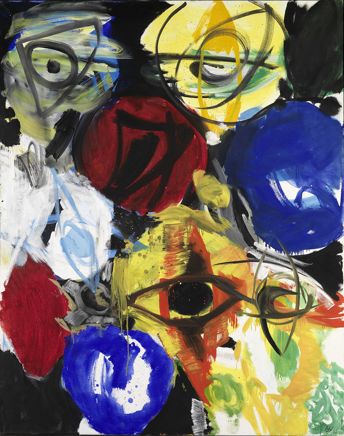 Ernst Wilhelm Nay, Firmament, 1963, Öl auf Leinwand, 200 x 160 cm