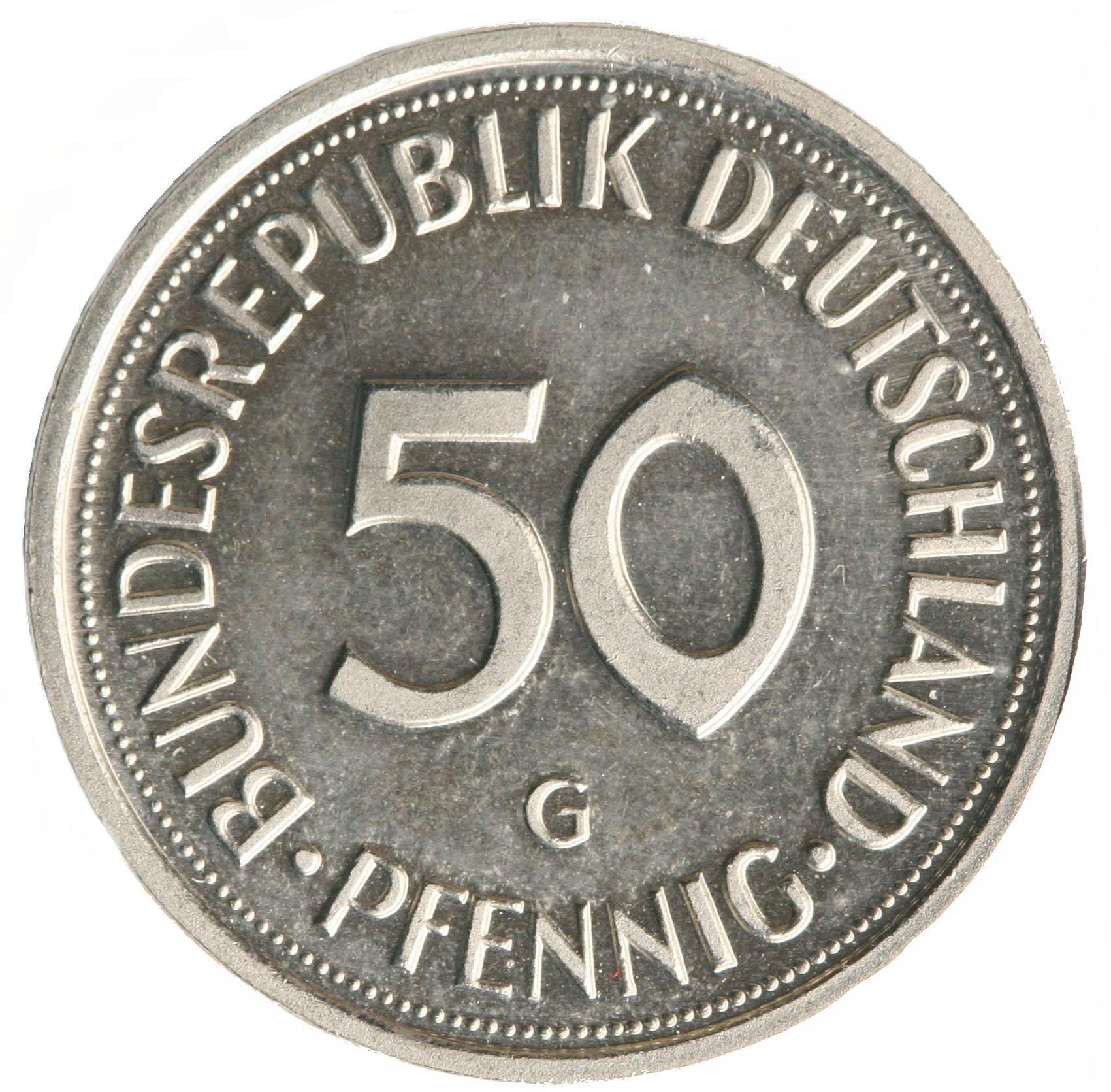 50-Pfennig Münze - Vorderseite