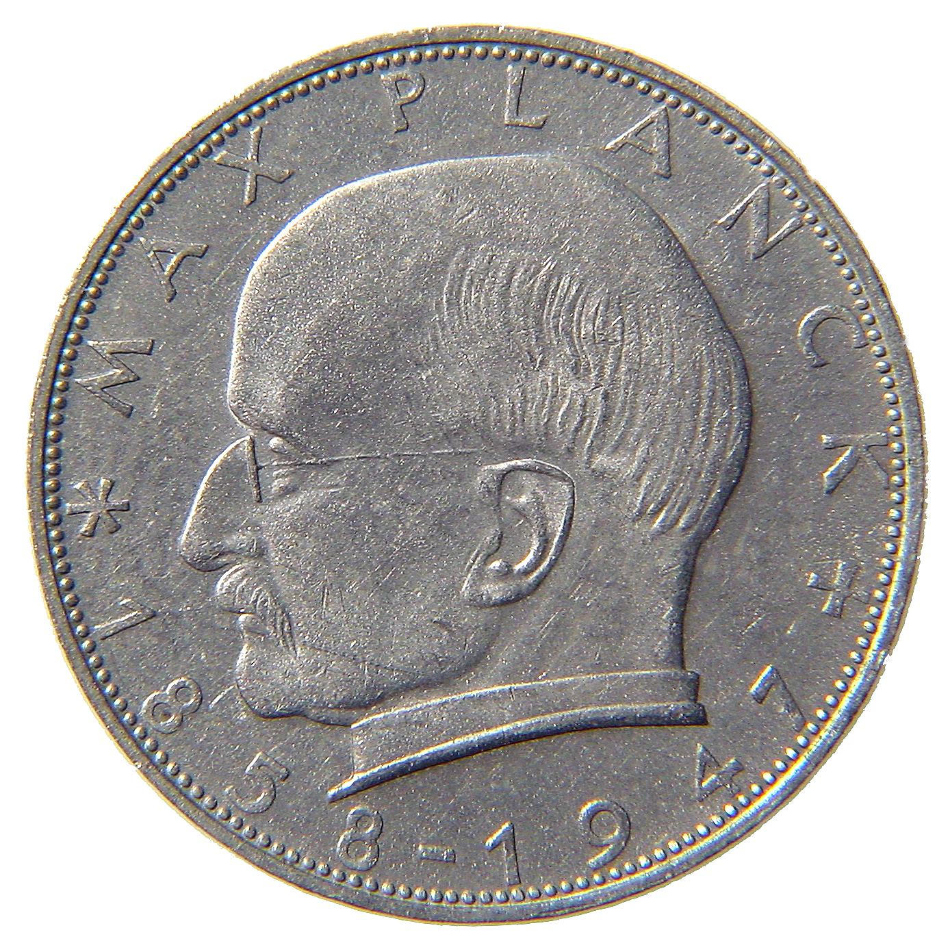 2-DM Münze Planck - Vorderseite