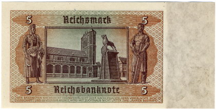 5 Reichsmark - 1936 - reverse