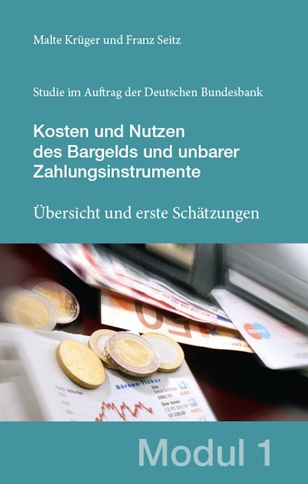 Cover der Studie: Kosten und Nutzen des Bargelds und unbarer Zahlungsinstrumente