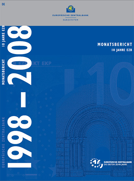 Cover Monatsbericht 10 Jahre EZB