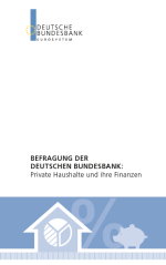 Cover des Faltblattes "Befragung der Deutschen Bundesbank: Private Haushalte und ihre Finanzen"