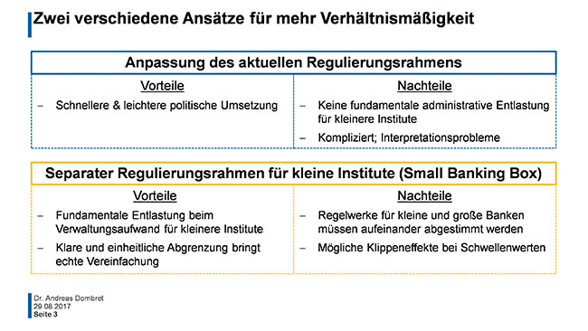 Grafik: Zwei verschiedene Ansätze für mehr Verhältnismäßigkeit