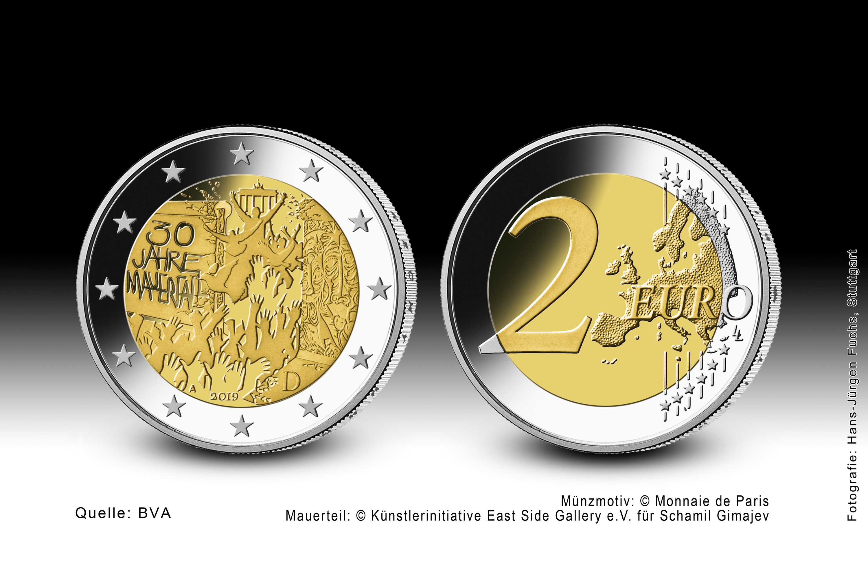 2 Euro Münze Deutschland 2019 30 Jahre Mauerfall 2019 - 30 Jahre Mauerfall | Deutsche Bundesbank