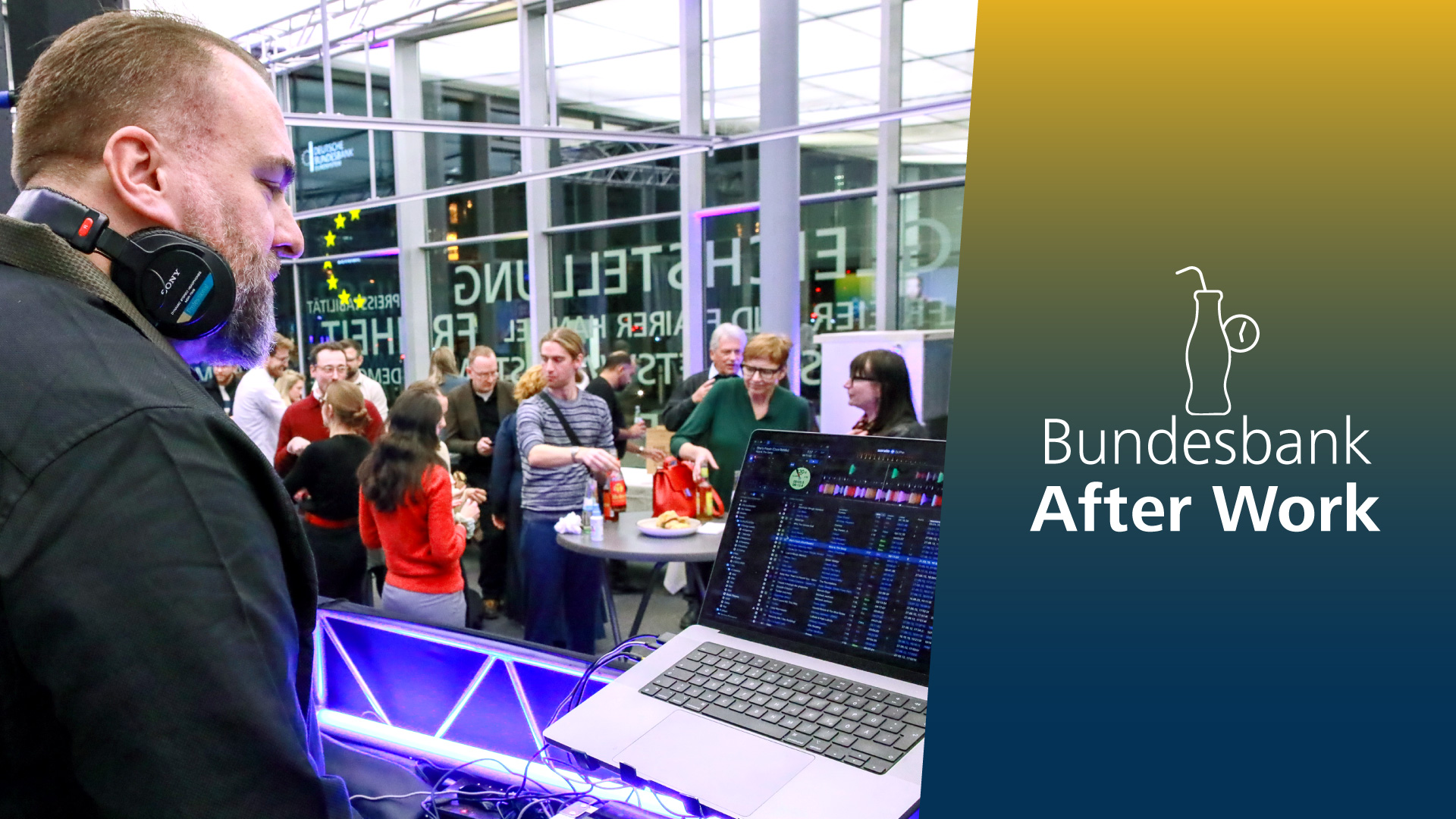 DJ Six beim After Work Event im Europavillon ©Sophie Glombik