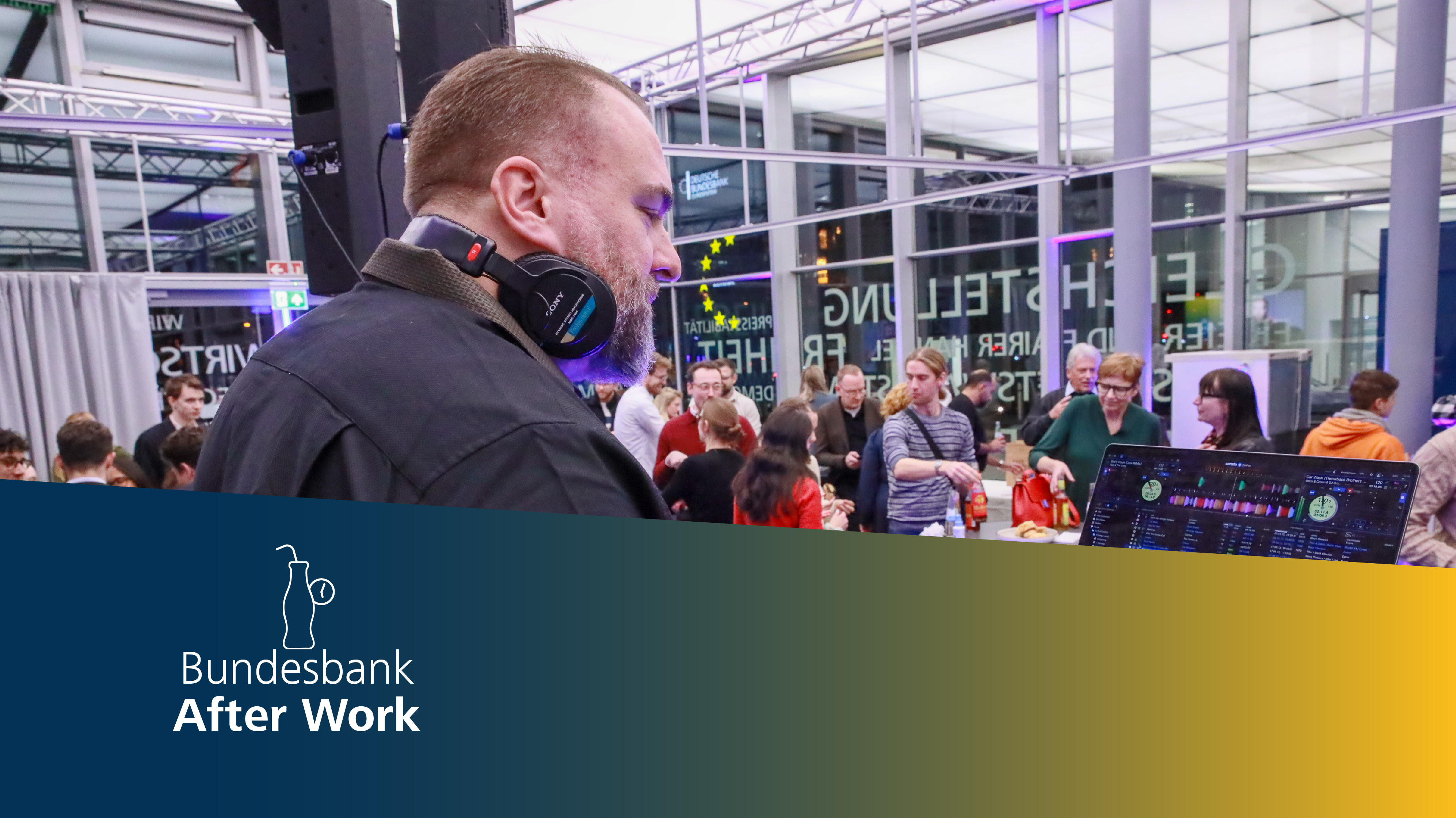 DJ Six beim After Work Event im Europavillon ©Sophie Glombik