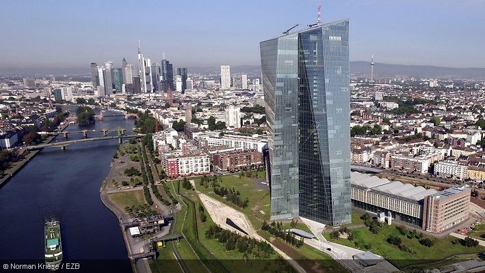 Die Europäische Zentralbank in Frankfurt am Main
