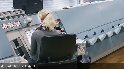 Geldbearbeitung bei der Deutschen Bundesbank