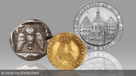Mehrere Münzen aus der numismatischen Sammlung