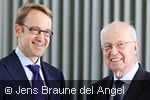 Bundesbankpräsident Jens Weidmann und Alt-Bundesbankpräsident Helmut Schlesinger