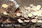 Photo shows coins