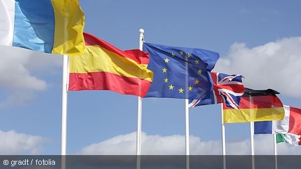 Divers Drapeaux en Europe