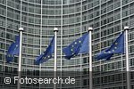 Drapeaux de l'Union européenne devant le Berlaymont à Bruxelles