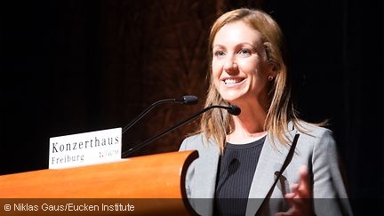 Silvana Tenreyro at the Carl Menger Prize Ceremony